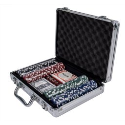 Joc poker, 200 jetoane, cu servieta / PCS 200-1