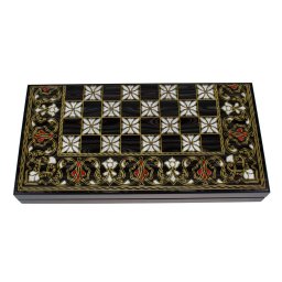Joc de table din lemn lacuit 50x50 cm, antep / 987-7