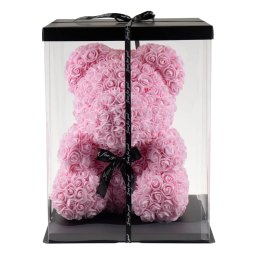 ursuletUrsulet din trandafiri de spuma + cutie, 35 cm, roz / CD4084-2_13