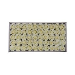 Trandafiri din sapun, 50 buc/set / CD2573-alb ivoire 18
