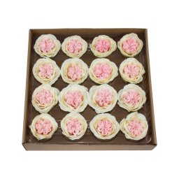 Trandafiri de gradina din sapun, 16Buc/ Set, CD4078-Crem-Roz