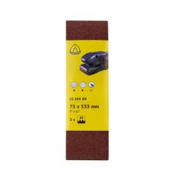 Hartie abraziva Klingspor pentru masina de slefuit cu banda, P 40, 75 x 533 mm / EXT 7018