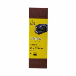 Hartie abraziva Klingspor pentru masina de slefuit cu banda, P 60 , 75 x 533 mm / EXT 7019