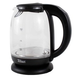 Fierbator electric sticla Zilan cu iluminare LED, temperatura controlata, 1.7l, 2200W / ZLN 3956