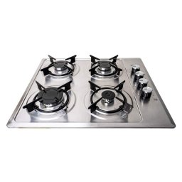 Plita incorporabila, GPL si gaz natural, 4 ochiuri, duze de schimb incluse, aprindere electrica, inox / ZLN 1901