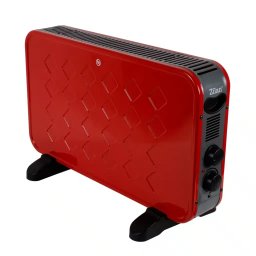 Convector electric de podea, 2000W, 2 trepte de putere, termostat reglabil, rosu / ZLN 1426