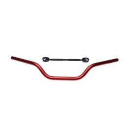 Ghidon atv enduro 22mm, material aluminiu, culoare rosu