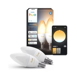 Set de 2 becuri LED reglabile Philips Hue WA B39 E14/3,7W/230V 1000-20000K