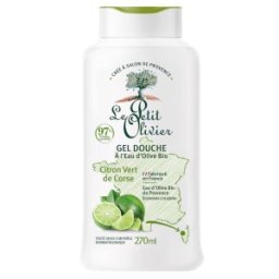 Gel de Dus cu Apa de Masline BIO si Lamaie Verde din Corsica Le Petit Olivier, 270 ml
