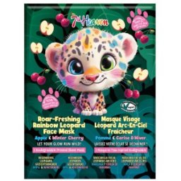 Masca pentru Adolescenti din Material Textil Rainbow Leopard, 7th Heaven