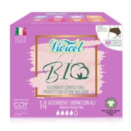 Absorbante cu Aripioare BIO, Zi, Vivicot, 14 Bucati