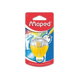 Ascutitoare Maped I-gloo Eject simpla cu rezervor, blister, galben