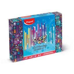 Set coloriaj Maped Glitter, 31 piese
