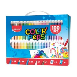 Set coloriaj Maped 100 piese