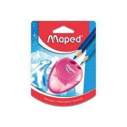 Ascutitoare Maped I-gloo dubla cu rezervor, blister, roz