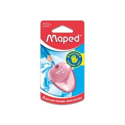 Ascutitoare Maped I-gloo simpla pentru stangaci cu rezervor blister, roz