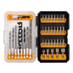 Set biti, tubulare si burghie 38 piese Rotor RBB38 cu suport magnetic