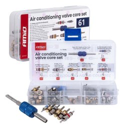 Set supape aer conditionat AC 61 piese AMiO pentru service si reparatii