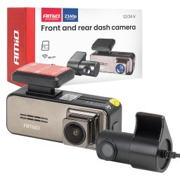 Camera auto DVR AMiO 4K + 2K UHD cu WiFi, G-Sensor si monitorizare parcare