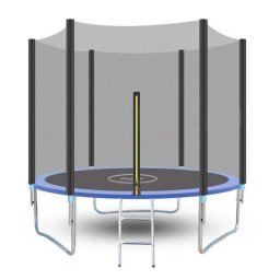 Trambulina pentru copii 244 cm cu plasa de protectie si scara, 150 kg