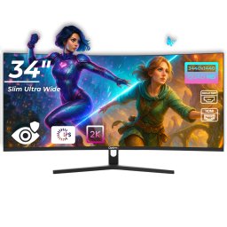 Monitor gaming curbat OptimX MT34J 34 inch WQHD 100Hz IPS Ultra Wide