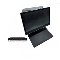 Pachet POS HP 800 G3 Mini refurbished cu 2 monitoare touchscreen