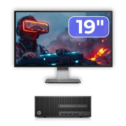 Pachet calculator second hand HP 280 G2 SFF cu monitor 19 inch