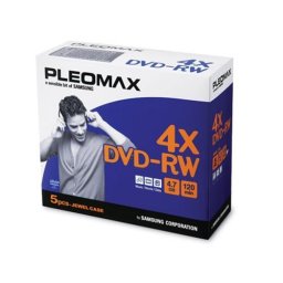 DVD-RW Samsung Pleomax 4.7GB 4x, Jewel Case, set 5 bucati