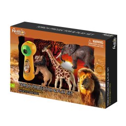 Set proiector tip lanterna cu animale si 3 figurine, 24 imagini