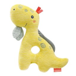 Zornaitoare de plus Dinozaur pentru bebelusi, moale, 15 cm