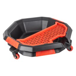 Tava colectare ulei AMiO pe roti, cu suport pentru scule, atelier auto