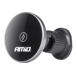 Suport auto telefon AMiO My Mag 15W cu MagSafe, Qi, USB-C si rotire 360