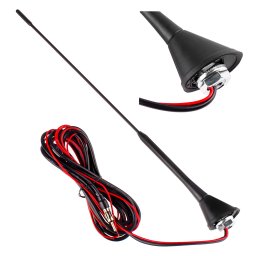 Antena auto AM/FM 40 cm AMiO ANT08 cu amplificator incorporat