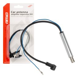 Amplificator antena auto ISO AMiO 12V/24V, separator semnal radio