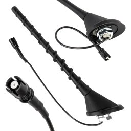 Antena auto universala AMiO ANT09 cu amplificator RAKU-2, 23,4 cm