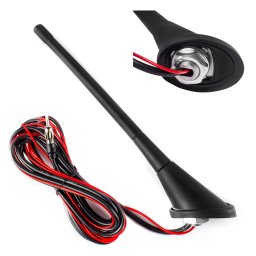 Antena auto AM/FM externa AMiO ANT04 cu amplificator 12V, plafon
