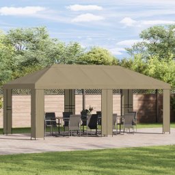 Copertina pentru Gazebo 6 x 3 m Bej Poliester 190 gsm GartenMobel Dekor