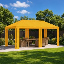 Copertina pentru Gazebo 6 x 3 m Galben Poliester 190 gsm GartenMobel Dekor