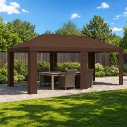 Copertina pentru Gazebo 6 x 3 m Maro Poliester 190 gsm GartenMobel Dekor