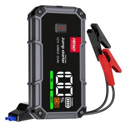 Starter auto AMiO 3in1 cu booster 1000A, powerbank 12000 mAh si LCD