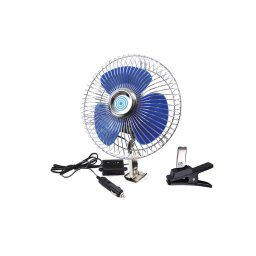 Ventilator auto 12V AMiO CFAN-15 metalic, oscilant, 21 cm, 21W