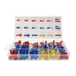 Set conectori si terminale electrice 250 piese, diverse marimi, AMiO