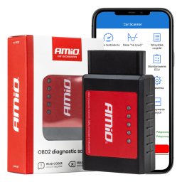 Scanner diagnoza auto OBD2 Bluetooth AMiO 04733, wireless, Android iOS Windows