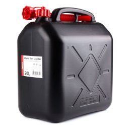 Canistra din plastic AMiO 20L pentru benzina, motorina si uleiuri, cu palnie