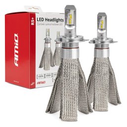 Becuri auto LED H4 AMiO RS+ 50W CANBUS slim 6000K 3500 lm