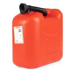 Canistra din plastic 20L pentru combustibil si ulei, cu palnie, Borg Hico