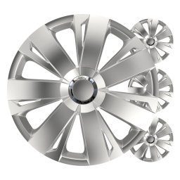 Set capace roti auto Versaco Energy 16 inch argintii, 4 bucati, ABS