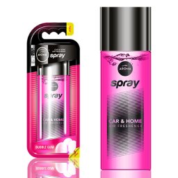 Odorizant auto Aroma Car Bubble Gum spray 50 ml pentru masina si casa