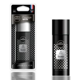 Odorizant auto spray Aroma Car Prestige Silver, parfum intens, 50 ml