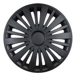 Capac roata Leoplast VEGAS 14 inch, negru mat, pentru jante din otel